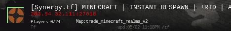 [Synergy.tf] MINECRAFT | INSTANT RESPAWN | !RTD | ALL TALK |