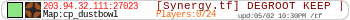 [Synergy.tf] DEGROOT KEEP | FAST RESPAWN | ALL TALK |