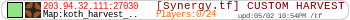 [Synergy.tf] CUSTOM HARVEST | FAST RESPAWN | ALL TALK |