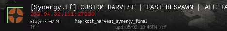 [Synergy.tf] CUSTOM HARVEST | FAST RESPAWN | ALL TALK |