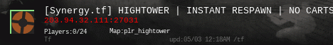 [Synergy.tf] HIGHTOWER | INSTANT RESPAWN | NO CARTS | ALL TALK 