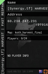 [Synergy.tf] HARVEST | FAST RESPAWN | ALL TALK |