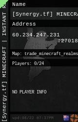[Synergy.tf] MINECRAFT | INSTANT RESPAWN | !RTD | ALL TALK |